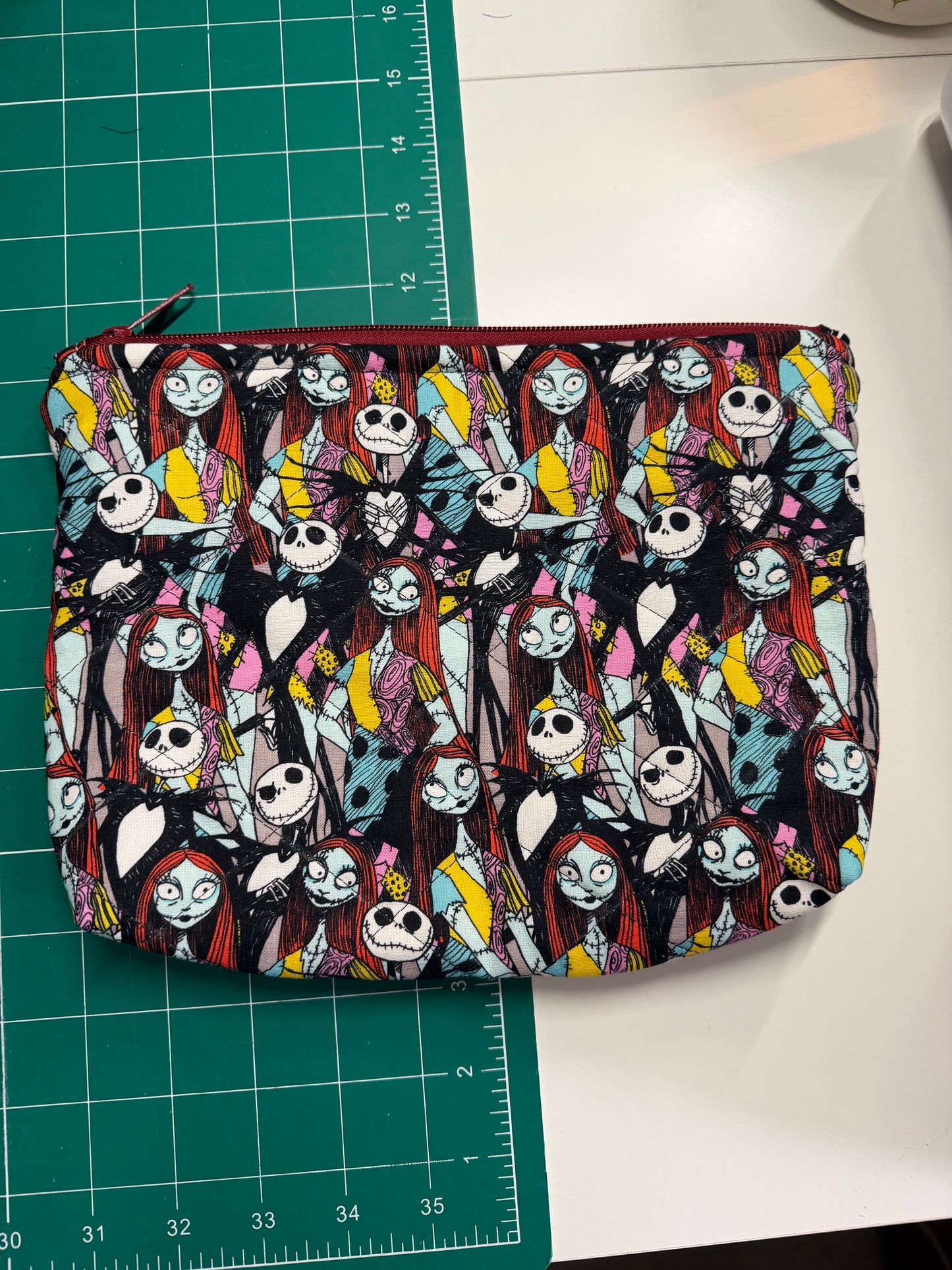 Jack and Sally Makeup Bag