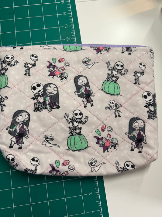 Jack and Sally Nightmare Makeup Bag