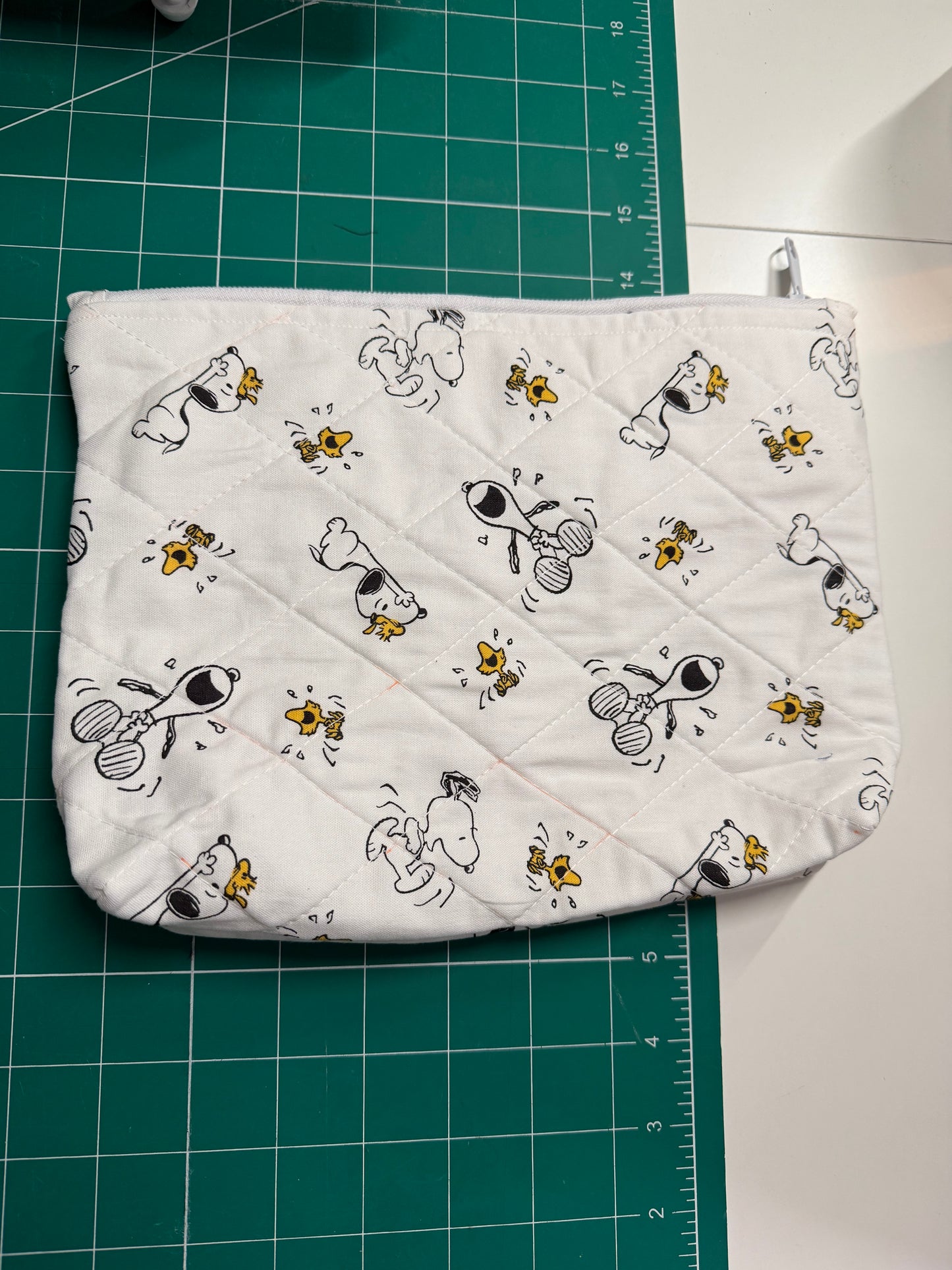 White Snoopy Makeup Bag