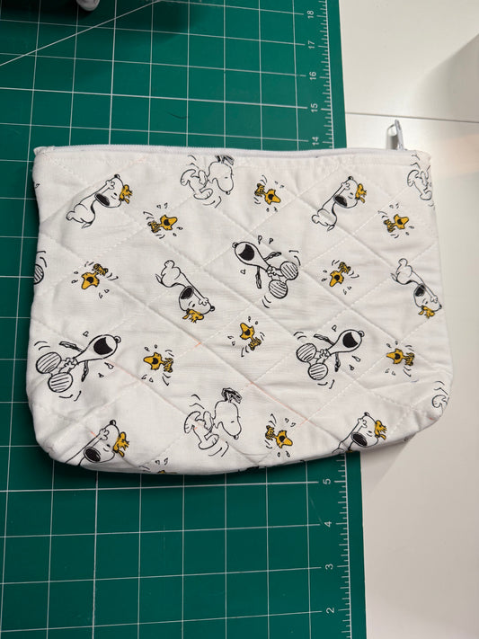 White Snoopy Makeup Bag