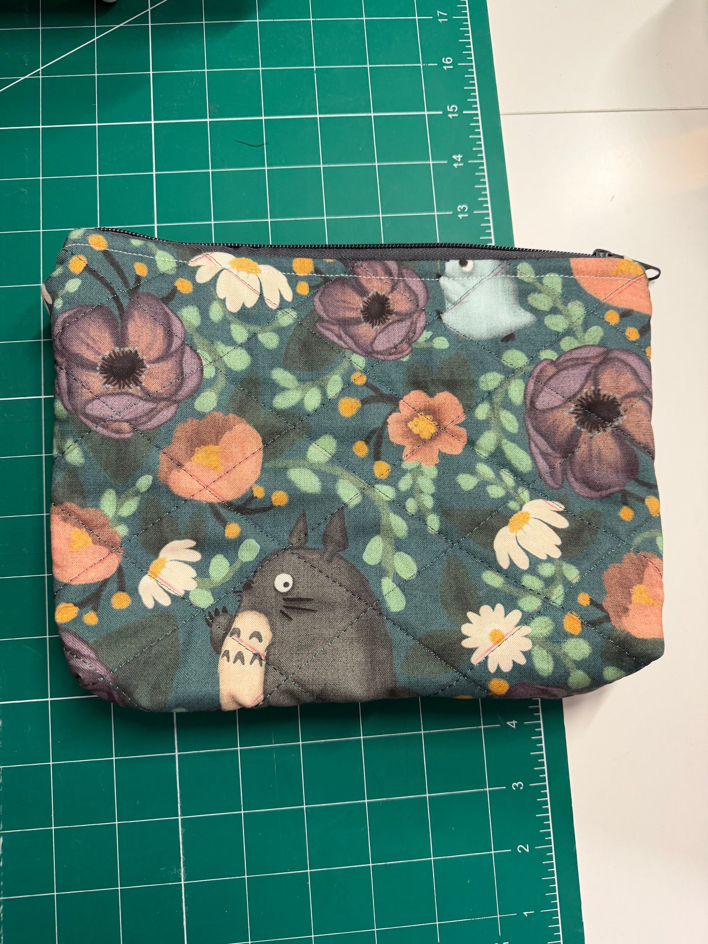 My Neighbor Totoro Floral Makeup Bag