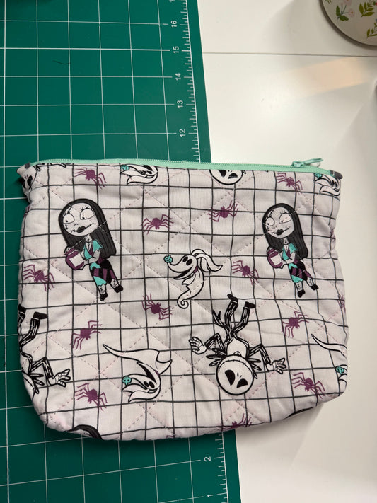 Jack and Sally Square Makeup Bag